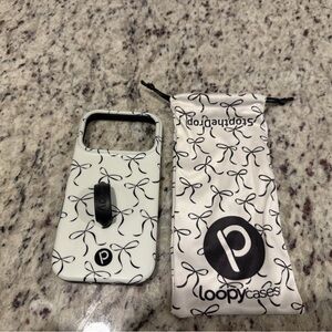 Loopy Case Black Bows iPhone 17 Pro